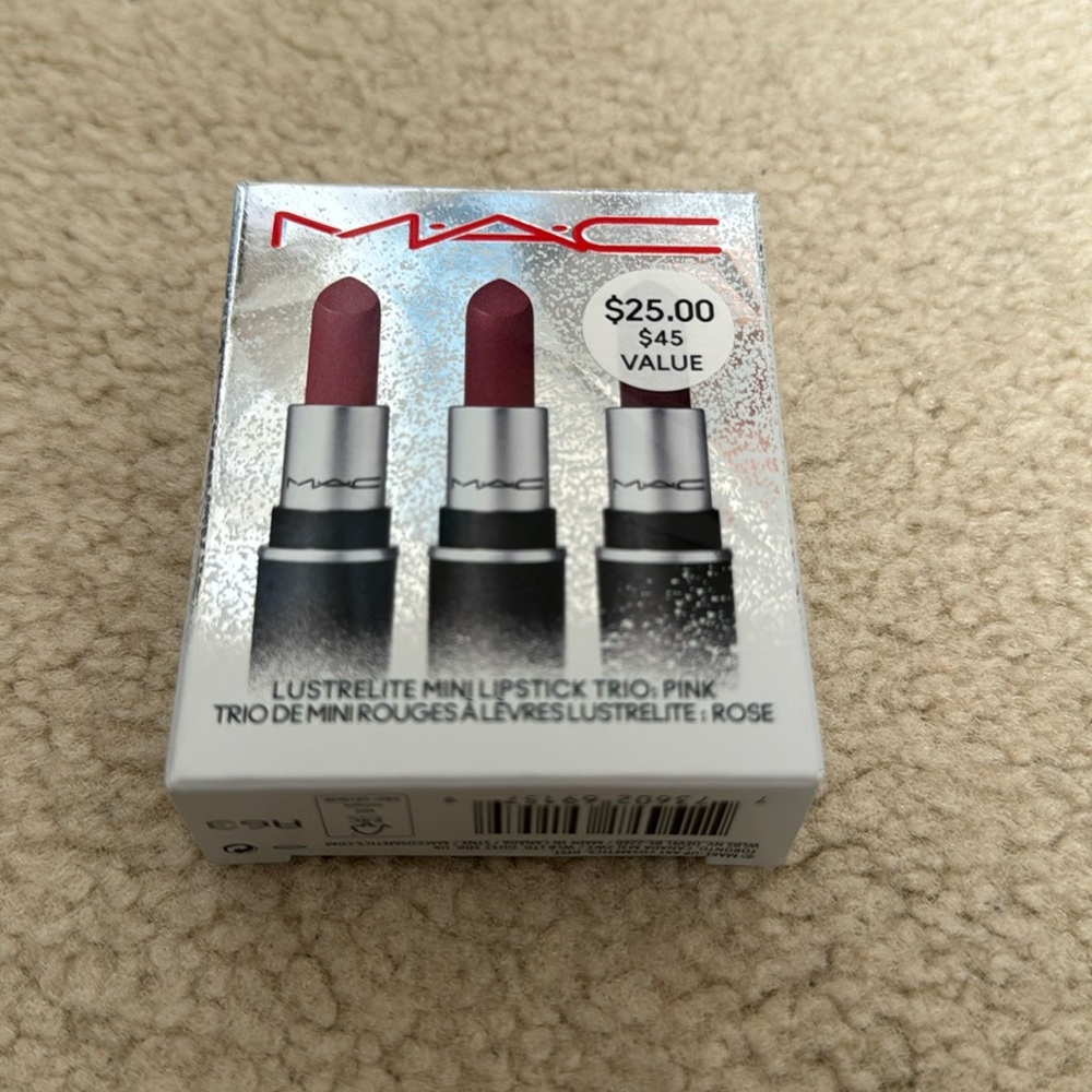MAc lustrelite mini lipstick trio